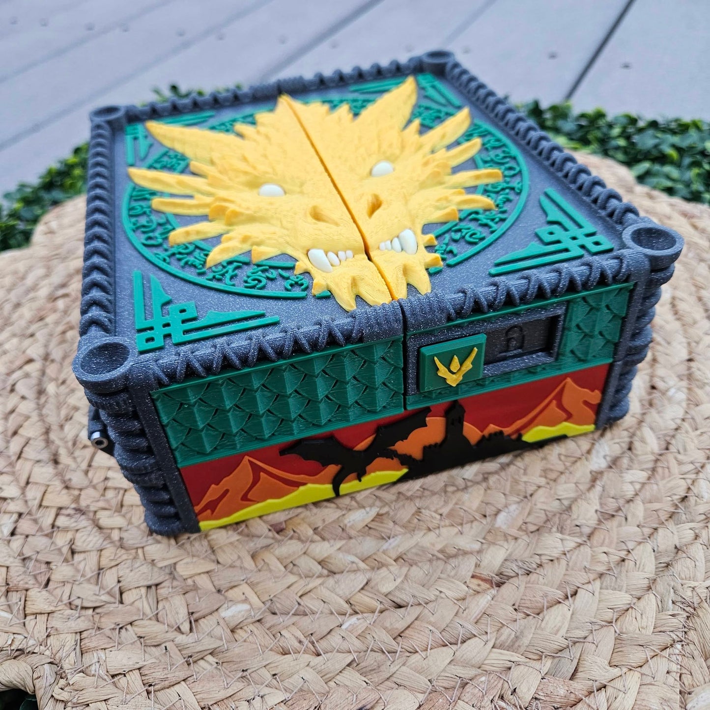 Dragon Dungeons and Dragons Tracking Chest