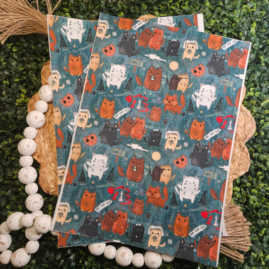 Pick Your Finish: Vampire Cat Family Book Sleeve