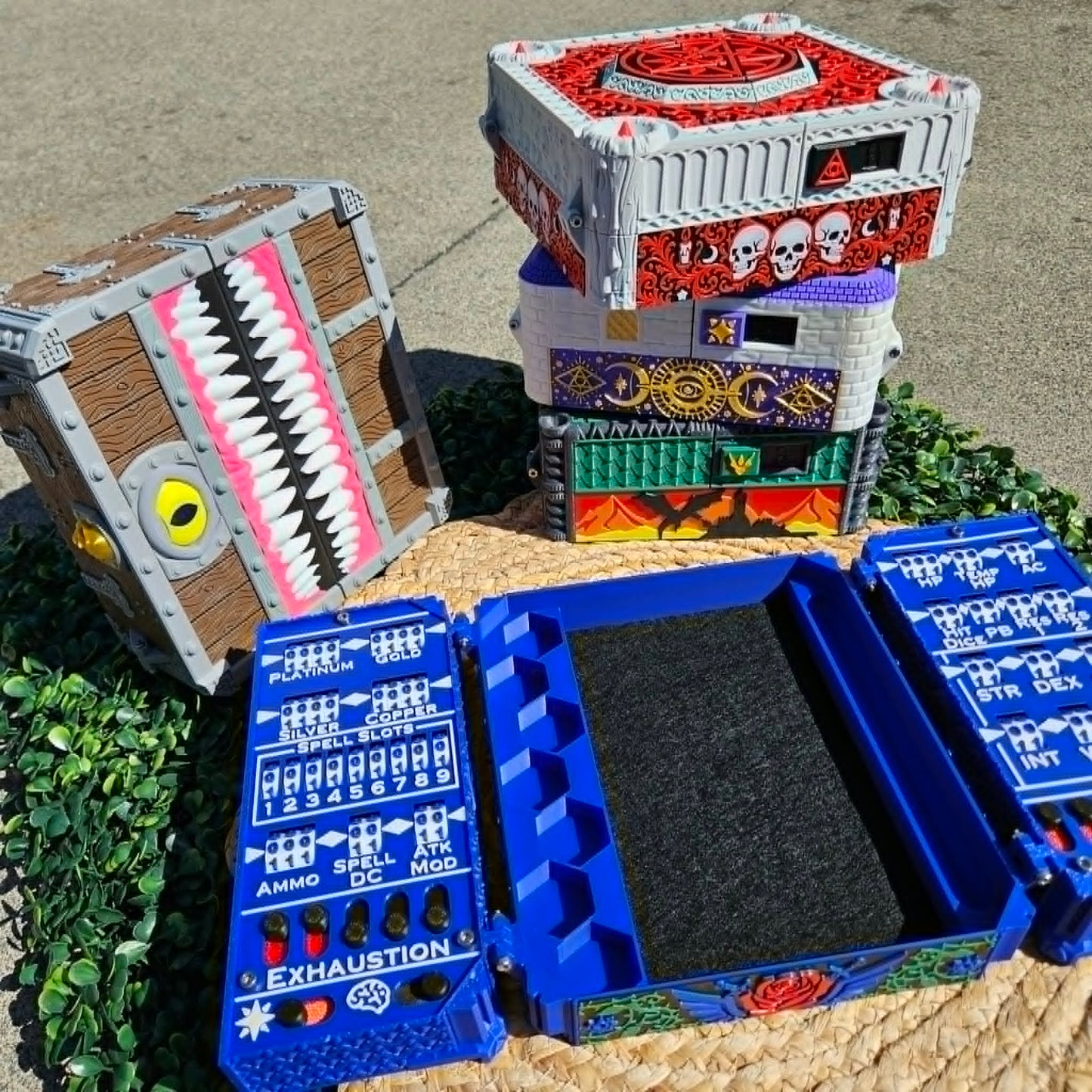 CUSTOM COLORED Dungeons and Dragons Tracking Chest
