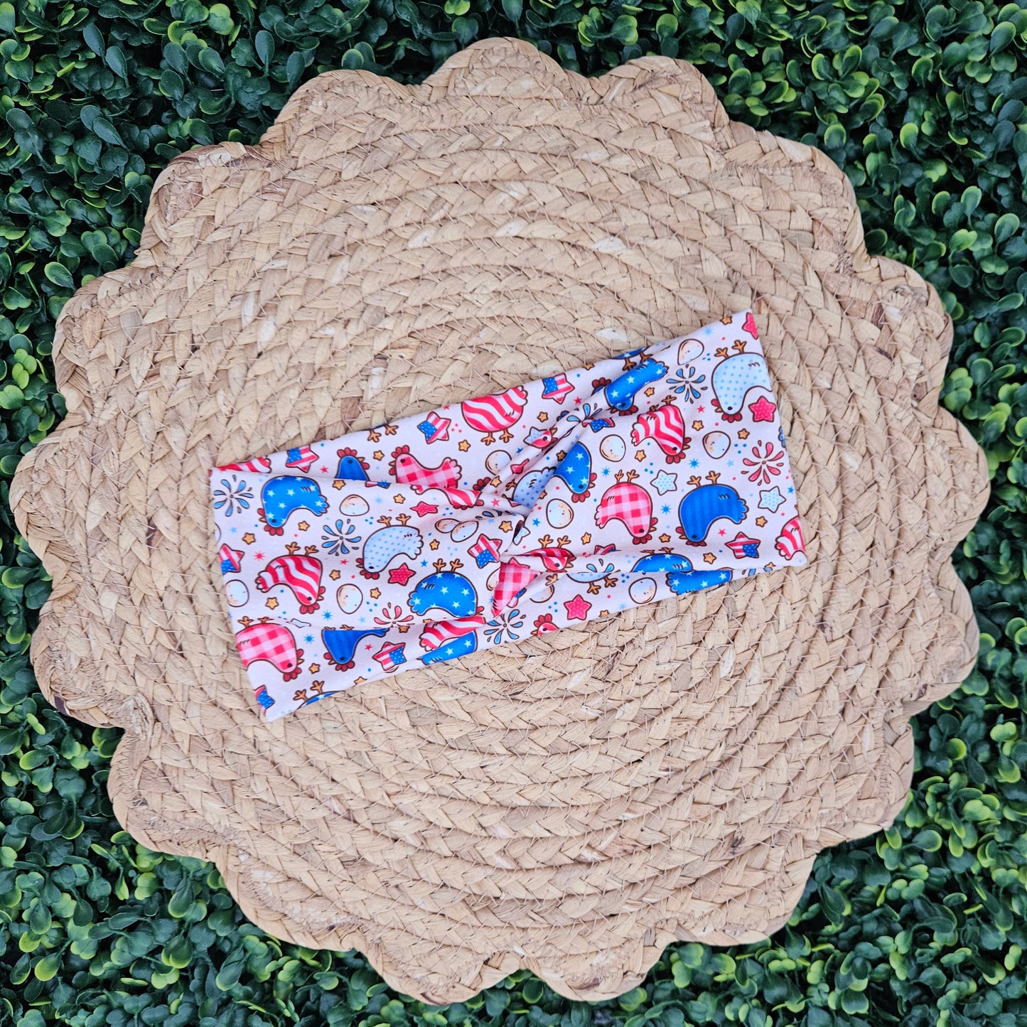 America Chickens Twist Headband