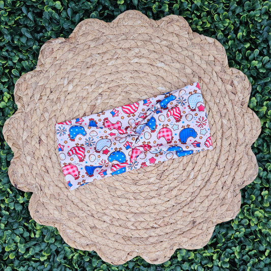 America Chickens Twist Headband