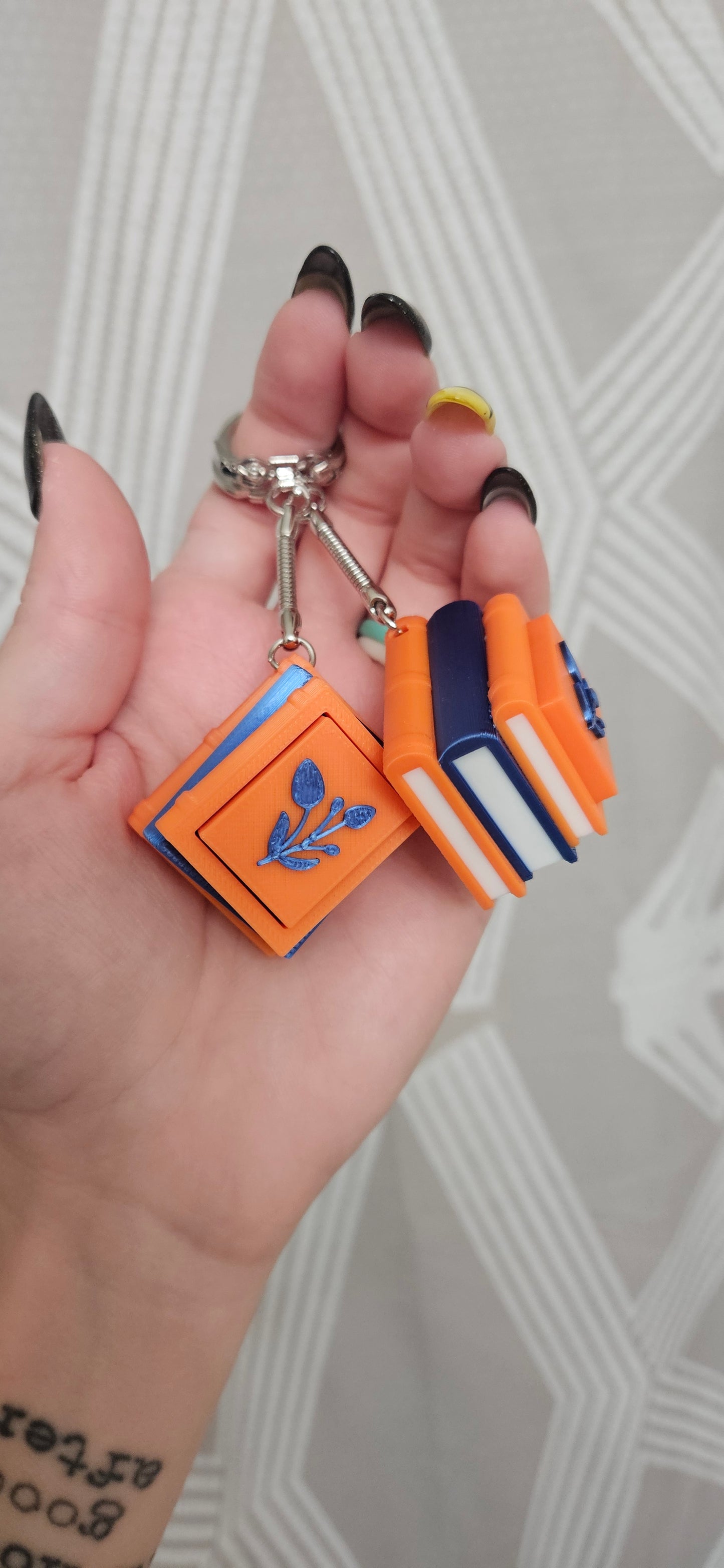 Bookstacks Clickers Keychain