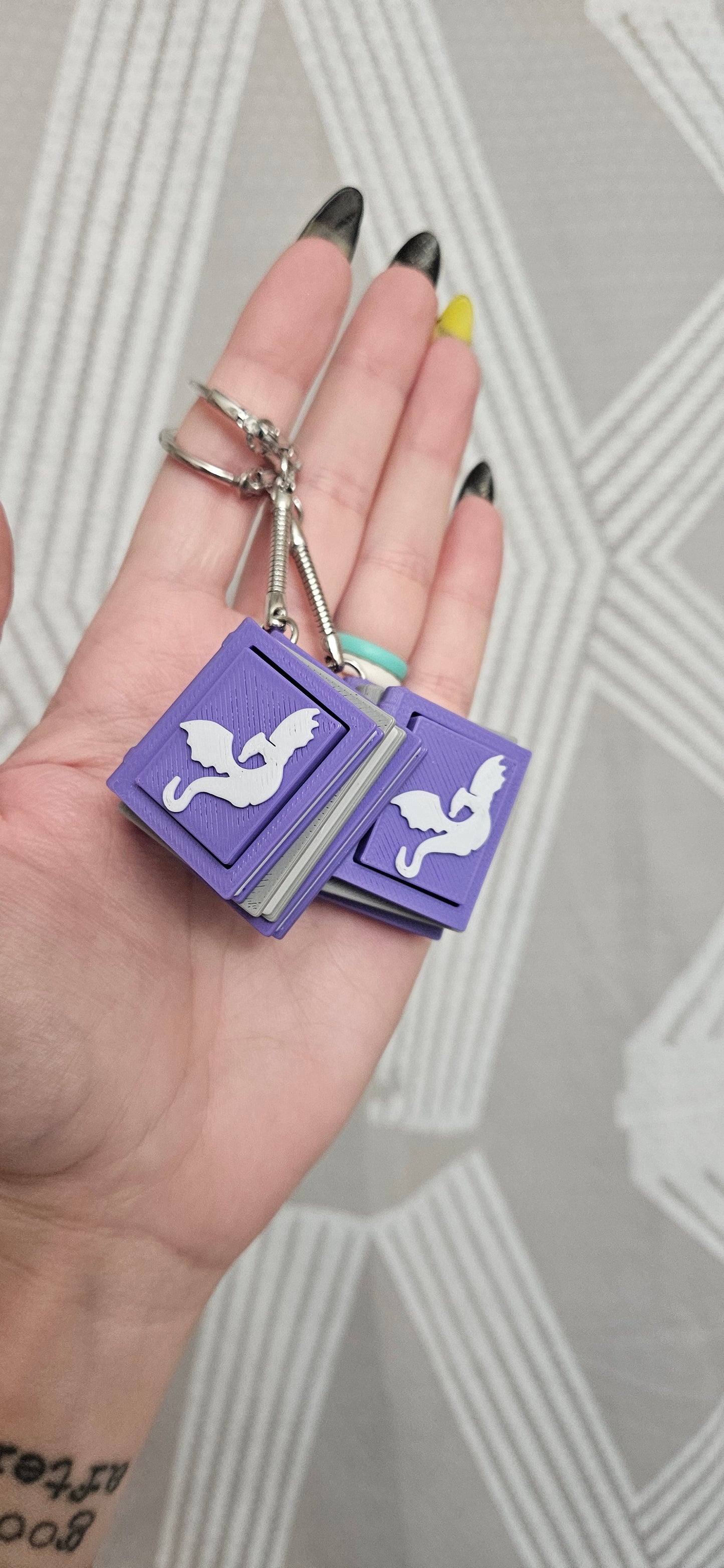 Bookstacks Clickers Keychain