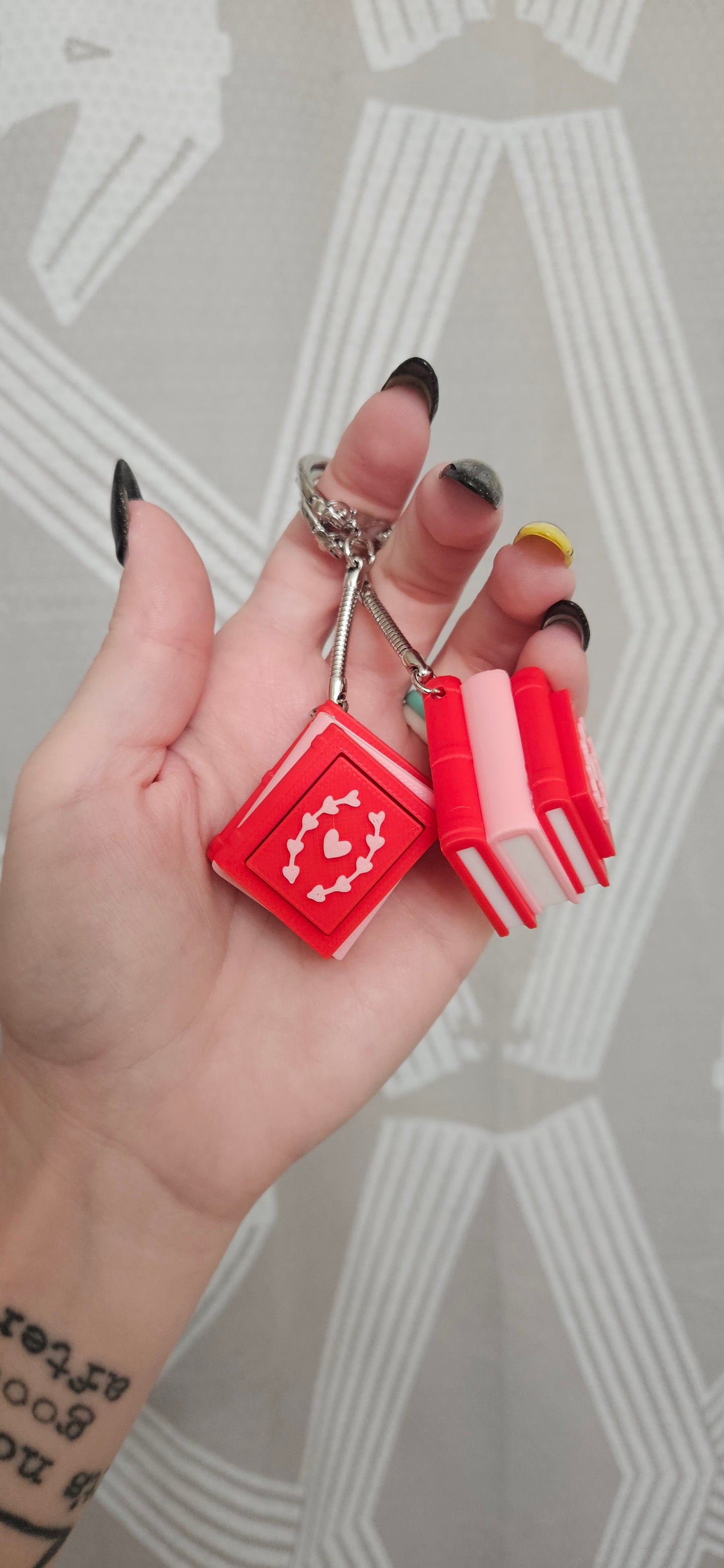 Bookstacks Clickers Keychain